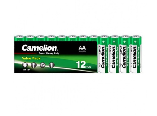 Camelion AA batterijen zink-carbon, 12 stuks (werkplaatsverpakking)
